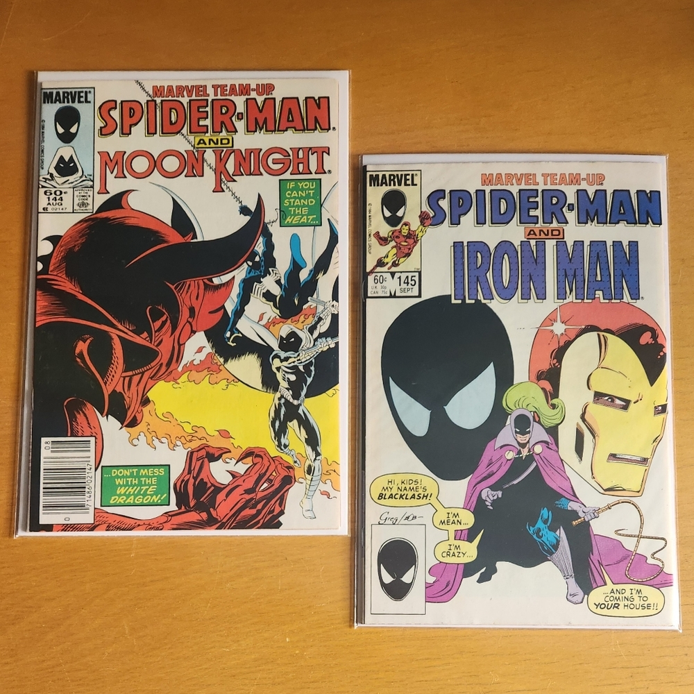 Marvel Team-Up #144, #145 - 1980s Marvel Comics (Lot of 2) Spider-Man…